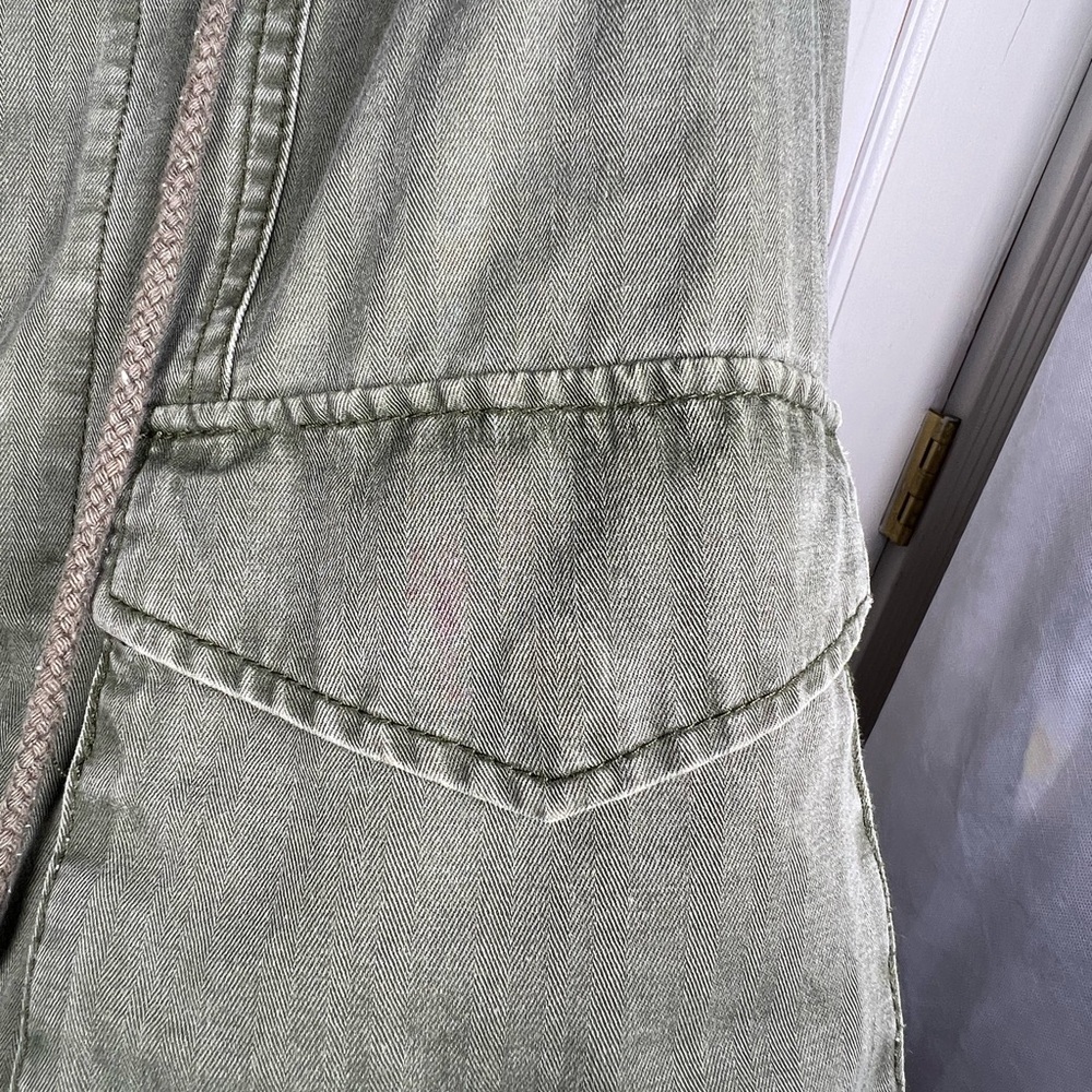 Vintage We The Free Olive Utility Jacket/Removable Faux Fur Lining Size XS - Picture 8 of 10